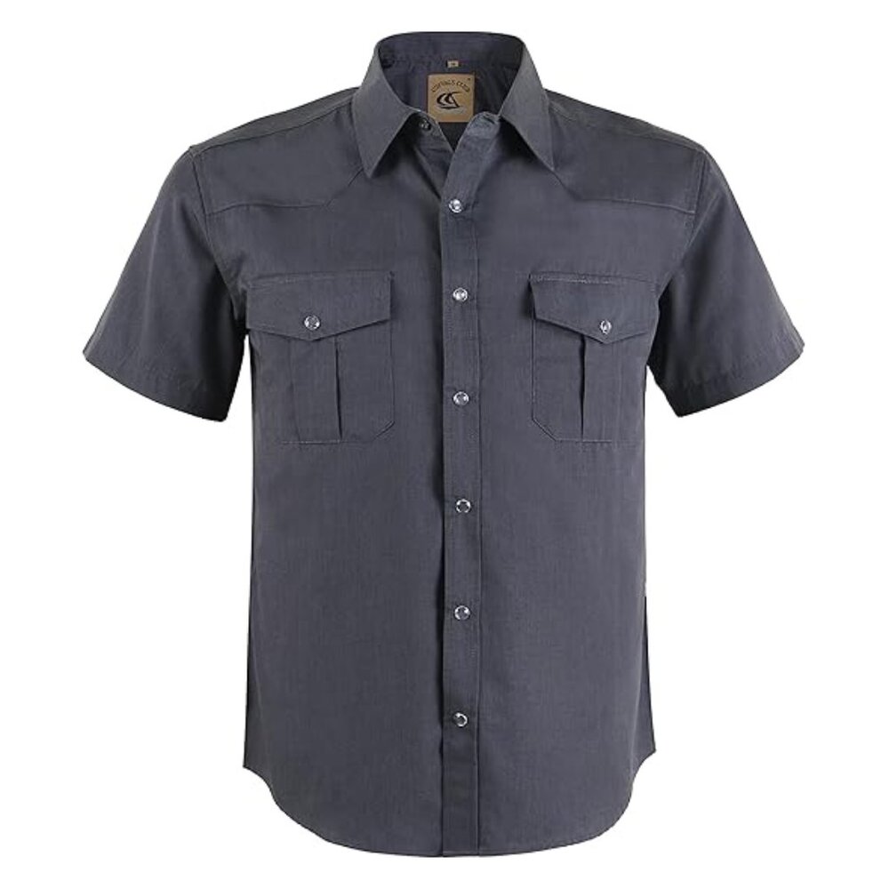 NWT COEVALS CLUB Men's Western Cowboy Short Sleeve Pearl Snap Shirt Size XXL